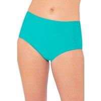 Beachcomber Women's High Waist Bikini Brief in Turquoise | Size: 20