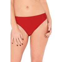Beachcomber Women's Standard High Leg Midi Bikini Brief in Burnt Orange | Size: 18