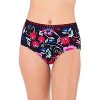 Beachcomber Women's Crochet High Waist Bikini Brief in Black | Size: 20
