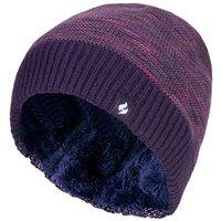 Heat Holders Women's Thermal Knitted Beanie Hat for Winter in Purple