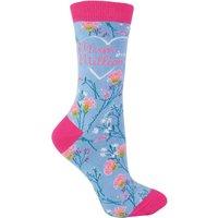 Miss Sparrow Women's 1 Pack Novelty Mum in a Million Bamboo Socks in Blue | Size: 4-7
