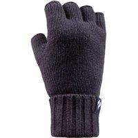 Heat Holders Women's Knitted Fleece Lined Winter Thermal Fingerless Gloves in Navy