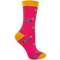 Miss Sparrow Women's Novelty Soft Breathable Bamboo Dog Pattern Socks | Size: 4-7