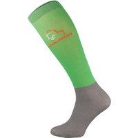 COMODO Women's 1 Pack Microfibre Knee High Horse Riding Equestrian Socks in Green | Size: 3-5.5