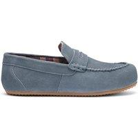 Hotter Women's 'Serene' Suede Slippers in Mid Blue | Size: 5