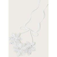 Monsoon Women's Boho Sequin Bridesmaid Flower Crown in Ivory