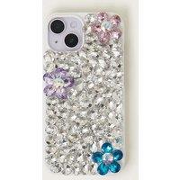 Monsoon Women's Flower Jewel Phone Case in Ivory