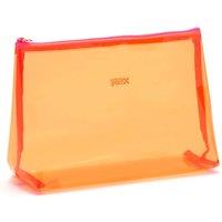 Victoria Green Women's 'Mia' Large Makeup Bag in Clear Orange