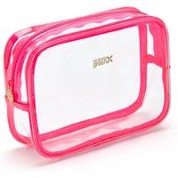 Victoria Green Women's Small Clear Beauty Kit Case - Pink