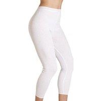 Camille Women's Viloft Blend Lightweight Thermal Leggings in White | Size: 18-20