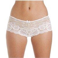 Camille Women's Two Pack Floral Lace Boxershort in White | Size: 10