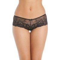 Camille Women's Two Pack Floral Lace Boxershort in Black | Size: 16