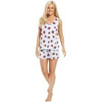 Camille Women's Spandex Short Pyjama Set in Light Blue | Size: 14-16