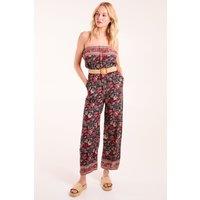 Blue Vanilla Women's Belted Bandeau Jumpsuit in Red | Size: 10