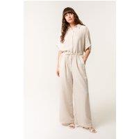 Blue Vanilla Women's Stone Paperbag Waist Pinstripe Trouser | Size: S/M