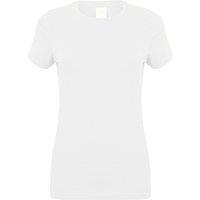 Skinni Fit Women's Feel Good Stretch Short Sleeve T-Shirt in White | Size: Large