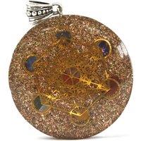 KDMD Women's Orgonite Power Pendant - Multi Power Chakra - Lrg in Bronze
