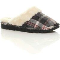 AJVANI Women's Flat Heel Slippers in Grey | Size: 9