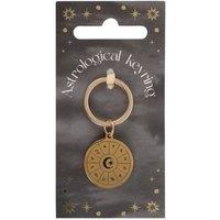 KDMD Women's Astrology Wheel Keyring in Gold