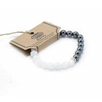 KDMD Women's Faceted Gemstone Bracelet - Magnetic Rock Quartz in White
