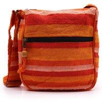 KDMD Women's Large Nepal Sling Bag (Adjustable Strap) - Sunrise Orange