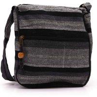 KDMD Women's Large Nepal Sling Bag (Adjustable Short Strap) - Mountain Granite in Black