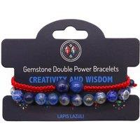 KDMD Women's Gemstone Double Power Bracelets- Lapis Lazuli in Blue