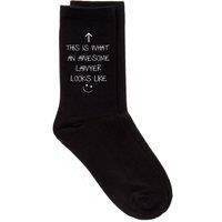 60 SECOND MAKEOVER Women's This Is What An Awesome Lawyer Looks Like Black Socks