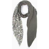 Sarta Women's Flora Lightweight Scarf - Khaki, Indian Floral in Khaki
