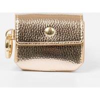 Etre Women's Asher Wireless Earbuds Case Metallic Faux Leather in Gold