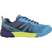 ABSOLUTE FOOTWEAR Women's Childrens Lace Up Lightweight Multi-Coloured Sports Running Trainers in Blue | Size: 4