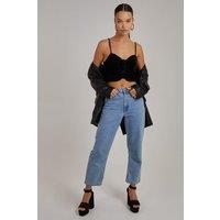 Pink Vanilla Women's Lace Up Corset Top in Black | Size: 8