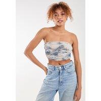 Pink Vanilla Women's Printed Distressed Print Corset | Size: 12