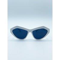 SVNX Women's Angular Sunglasses in White