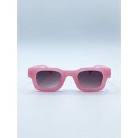 SVNX Women's Matte Square Sunglasses in Pink