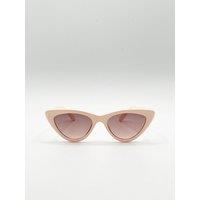 SVNX Women's Light Pink Cateye Sunglasses