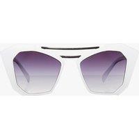SVNX Women's Angular Sunglasses In White
