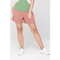 Enorsia Women's Viscose Elasticated Waist Boxy Shorts in Orange | Size: 10