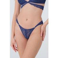 LINGERIE ROOM OFFICIAL Women's Wish Thong Navy | Size: Medium