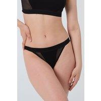 LINGERIE ROOM OFFICIAL Women's Blithe Brief Rust in Black | Size: 2XL