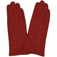 Eastern Counties Leather Women's 3 Button Detail Gloves in Red | Size: Large