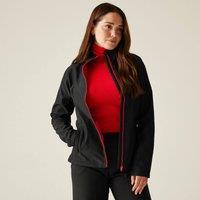 Regatta Women's Ablaze Printable Softshell Jacket in Black | Size: 16