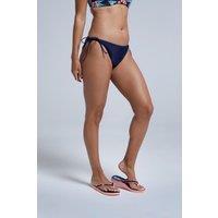 Animal Women's Poolside Tie Side Bikini Bottoms Beach Summer Swim Briefs in Navy | Size: 24
