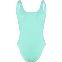 Gymshark Women's Open Back Turquoise Swimsuit | Size: Medium