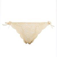 Little Women Women's 'LULU' Stretch Lace Brief in Taupe | Size: Large