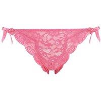 Little Women Women's 'LULU' Stretch Lace Brief in Dark Pink | Size: XS