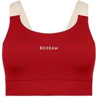 BoxRaw Women's V-Shape Back Straps Red Alicia Sports Bra | Size: XS