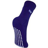 THMO Women's 1 Pack Indoor Thermal Slipper Socks with Grips in Navy | Size: 9-12