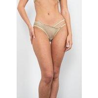 LINGERIE ROOM OFFICIAL Women's Delilah Brief in Pale Green | Size: XL