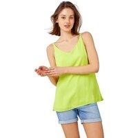 Roman Women's Cross Back V-Neck Camisole in Lime | Size: 10